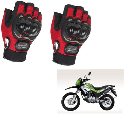 AuTO ADDiCT PROBIKER HALF FINGERED GLOVES RED FOR HERO Impulse Riding Gloves(Red)