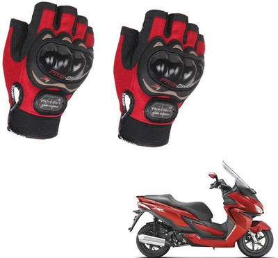 AuTO ADDiCT PROBIKER HALF FINGERED GLOVES RED FOR HERO Zir Riding Gloves(Red)
