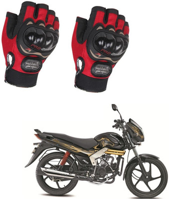 AuTO ADDiCT PROBIKER HALF FINGERED GLOVES RED FOR MAHINDRA Centuro Riding Gloves(Red)