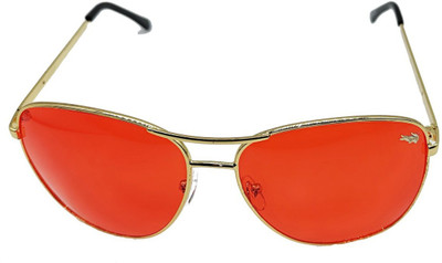 Oceanblaze Aviator Sunglasses(For Men & Women, Orange)