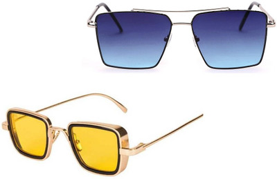 SHINEYE Spectacle , Wayfarer, Aviator, Retro Square Sunglasses(For Boys & Girls, Multicolor)