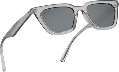 ROYAL SON Retro Square Sunglasses(For Men & Women, Black)
