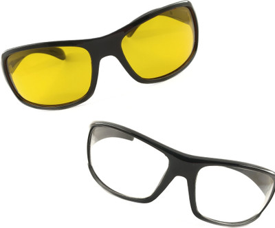 SPECS STORE EYEWEAR Sports Sunglasses(For Men & Women, Yellow, Clear)