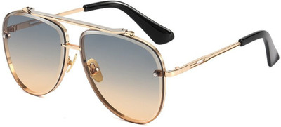 ROZZETTA CRAFT Aviator Sunglasses(For Men & Women, Blue, Pink)