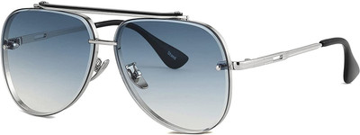 ROZZETTA CRAFT Aviator Sunglasses(For Men & Women, Blue)