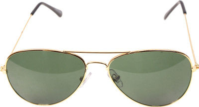 BHAV SHAURYA CREATION Aviator Sunglasses(For Men & Women, Green)