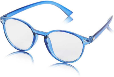 shadz Cat-eye, Round Sunglasses(For Men & Women, Blue, Clear)
