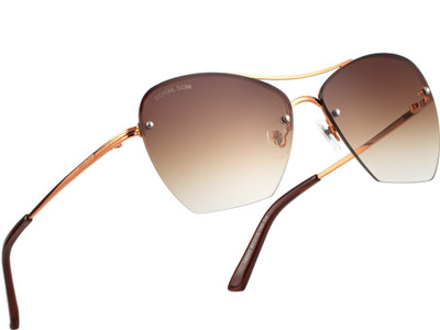 ROYAL SON Retro Square Sunglasses(For Women, Brown)