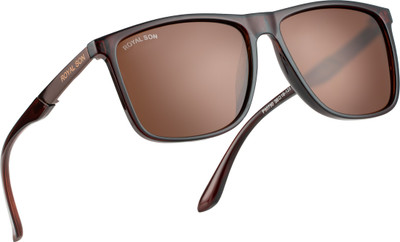 ROYAL SON Wayfarer Sunglasses(For Men & Women, Brown)