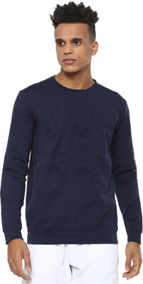 VAN HEUSEN Full Sleeve Solid Men Sweatshirt