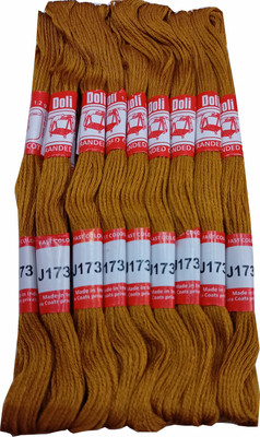 Abn Traders Doli Thread Skeins/ Long Stitched Embroidery Stranded Cotton J173 Thread(90 m Pack of25)