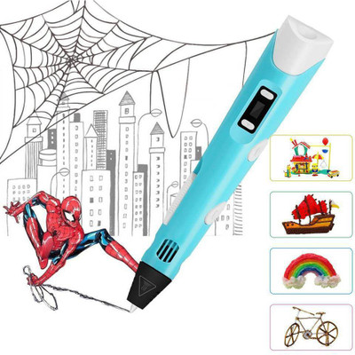 CrazyBuy 3D Printing Drawing Pen with ABS/PLA Filament for Creative Modelling, Project and Education Purpose Pen for Kids 3D Printer Pen
