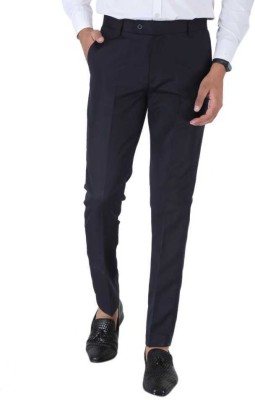 SPEC COLLECTION Regular Fit Men Dark Blue Trousers