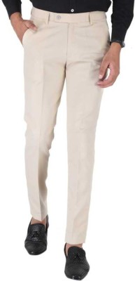 SPEC COLLECTION Regular Fit Men Beige Trousers