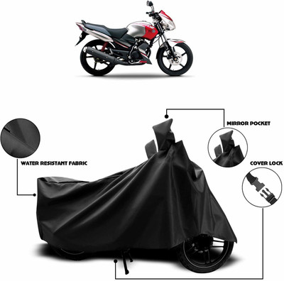 KEDIT Two Wheeler Cover for Yamaha(Gladiator, Black)