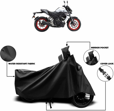 KEDIT Two Wheeler Cover for Universal For Bike(MT 15, Black)