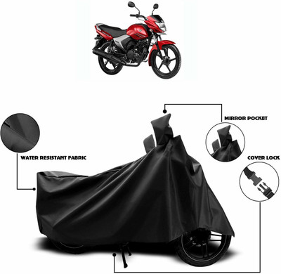 KEDIT Two Wheeler Cover for Universal For Bike(Saluto, Black)
