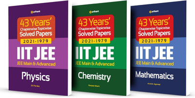 43 Year's Chapterwise Topicwise Solved Papers (2021-1979) Iit Jee Physics,Chemistry & Mathematics(English, Paperback, unknown)