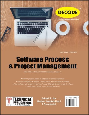 Software Process & Project Management for JNTU-H 18 Course (IV - I - CSE / IT - CS725PE ) - Professional Elective - V(Paperback, AVINASH R. JHA, MANTHAN JAYANTBHAI SURTI, T. GRACESHALINI)