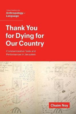 Thank You for Dying for Our Country(English, Paperback, Noy Chaim)