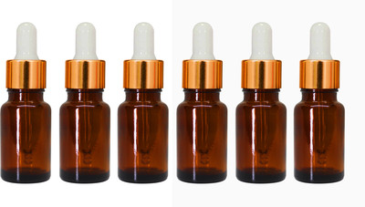 nsb herbals 10 ml Glass Bottle(Pack of 6, Brown)