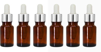 nsb herbals 10 ml Glass Bottle(Pack of 6, Brown)