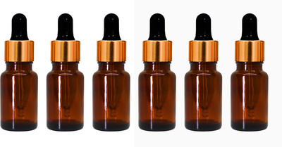 nsb herbals 10 ml Glass Bottle(Pack of 6, Brown)