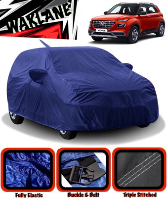 WAKLANE Car Cover For Hyundai Venue (With Mirror Pockets)(Blue)
