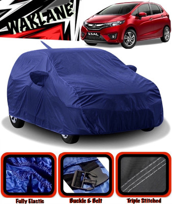 WAKLANE Car Cover For Honda Jazz (With Mirror Pockets)(Blue)