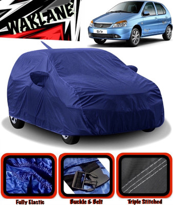 WAKLANE Car Cover For Tata Indica V2 (With Mirror Pockets)(Blue)