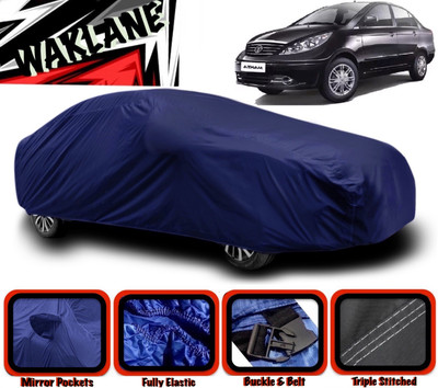 WAKLANE Car Cover For Tata Manza (With Mirror Pockets)(Blue)