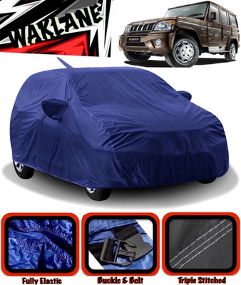 WAKLANE Car Cover For Mahindra Bolero (With Mirror Pockets)(Blue)