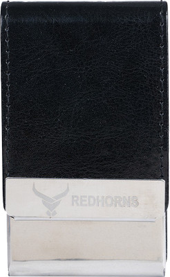 REDHORNS Stainless Steel Card Case Holder 10 Card Holder(Set of 1, Black)