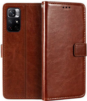 CASETON Back Cover for Redmi Note 11T 5G(Brown, Pack of: 1)