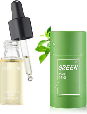 Latixmat Green Tea Mud Mask Deep Cleaning Oil Control & small face serum(2 Items in the set)