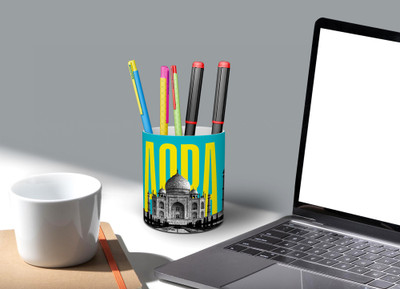 curiohh 1 Compartments Ceramic Pen Stand(Multicolor)