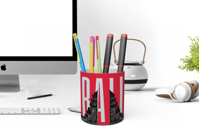 curiohh 1 Compartments Ceramic Pen Stand(Multicolor)