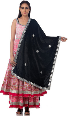 Traditions Bazaar Velvet Embroidered Women Dupatta