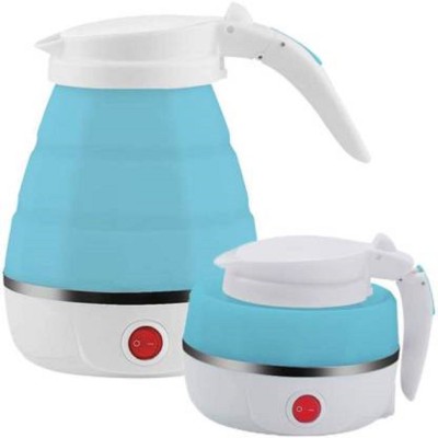 DN BROTHERS Electric Kettle Silicone Travel Mini Foldable Electric Kettle(Multicolor) Beverage Maker(0.6 L, Multicolor)