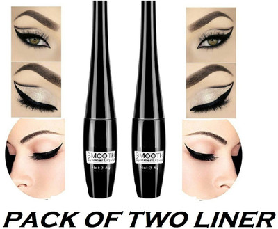 GFSU PERFECT COMBO OF BLACK JET WATER PROOF LONG LASTING SMUDGE PROOF LIQUID MAKE UP EYE LINER 7 g(BLACK)