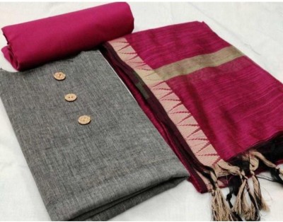 SIDDHARTH ENTERPRISE Cotton Blend Solid, Self Design Salwar Suit Material
