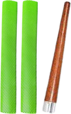 Owlix HitMan Edition Octopus 2 Green Cricket Bat Grip + 1 Wooden Gripper Cone (XR) Suction(Pack of 3)