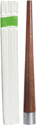 Dinetic Snake Scales Set of 1 White Cricket Bat grip +one wooden gripper cone (XP) Snake(Pack of 2)