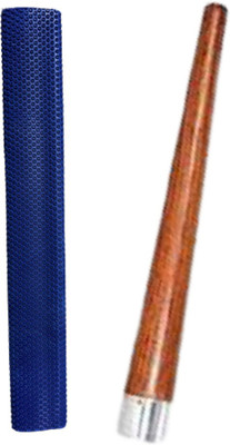 Owlix HitMan Edition Octopus 1 Blue Cricket Bat Grip + 1 Wooden Gripper Cone (XR) Suction(Pack of 2)