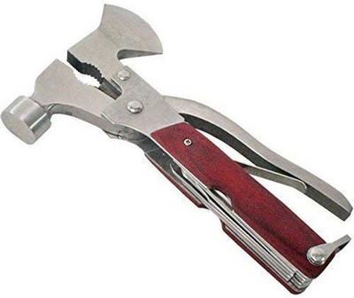 ActrovaX IXI®-153-Hammer Axe IXI®-153-FD-10 in 1 Multi-Functional Pocket Axe Hammer Speciality Hammer(0.4 kg)