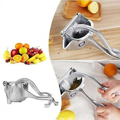 VibeX Steel Heavy Duty Hand Press Fruit Juicer Hand Juicer(Silver)