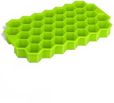 Fulkiza SILICON ICE TRAY FOR FREEZER Multicolor Silicone Ice Cube Tray(Pack of1)