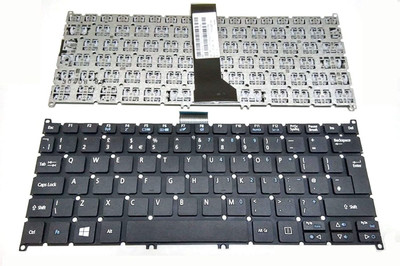 TechSonic For Aspire V3-112P V13-331 V13-371 E3-111 E3-112 ES1-111M E3-311 E3-112 Internal Laptop-size Laptop Keyboard Compatible with Desktop, Laptop, Mac(Black)