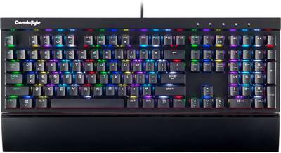 Cosmic Byte CB-GK-30 Black Eye PRO Wired Per Key RGB Mechanical with Software Outemu Brown Switches Wired USB Gaming Keyboard  (Black)