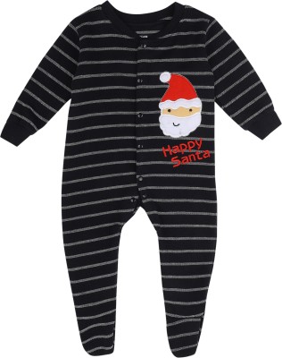 Bodycare Kids Romper For Baby Boys Casual Striped Cotton Blend(Dark Blue, Pack of 1)